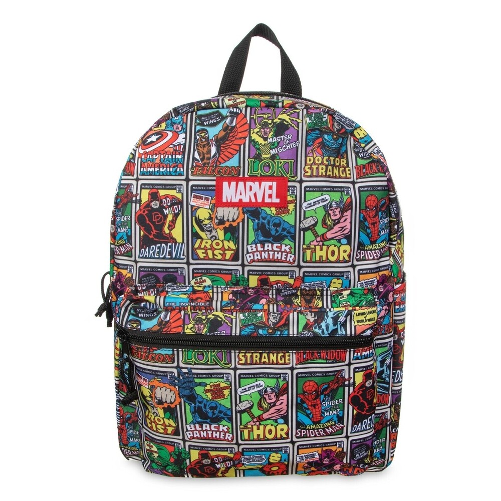 MARVEL Avengers Backpack Comics Spiderman Hulk Thor Ironman Capt America NWT